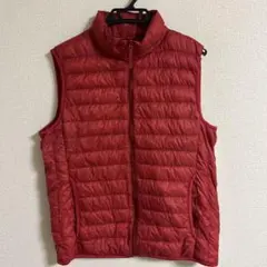 ユニクロ UNIQLO ダウンベスト ウルトラライトダウンベスト L 赤