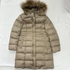 組曲　ダウンコート　ファー　Mサイズ　大きいサイズ　ベージュ　3way