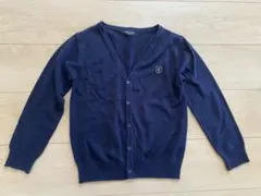 【130】COMME CA ISM ネイビー カーディガン 制服　フォーマル