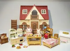 シルバニアファミリー 　うさぎちゃん　家と家具セット　匿名配送