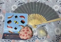 ぽっちり　がま口財布、扇子等まとめて