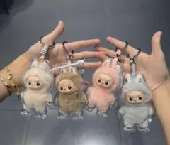 LABUBU mini 透明 ラブブ 収納＆保護用　イニシャル　透明ケース