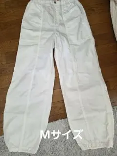 GU コクーンジョガープルオンパンツ ホワイト　サイズMのサムネイル