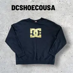 ビッグロゴ　DCSHOES スウェット トレーナー 160cm ゴールドロゴ 黒のサムネイル