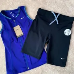 ナイキ　セパレート水着　フィットネス　練習用　レディース　S　ブルー