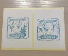 鬼滅の刃ufotable誕生祭バースデースタンプ　大阪　冨岡義勇　胡蝶しのぶ