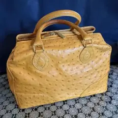 BALLY バリー ミニボストン 型押しレザー イエロー - メルカリ