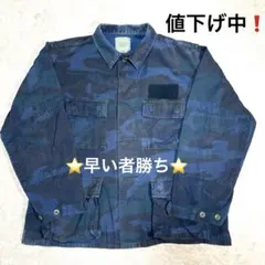 90s USミリタリージャケット実物　 ウッドランドカモ　フェード　ヴィンテージ