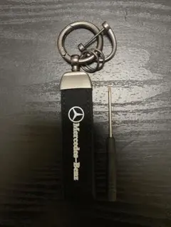 【大特価】ベンツ レザー キーホルダー　キーリング