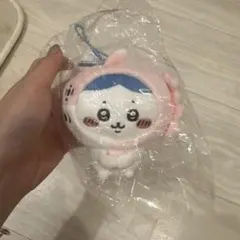 ちいかわ水族館 マンボウ！持ちますマスコット(ハチワレ) キーホルダー タグ付き