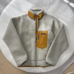 patagonia フリースジャケット M クリーム/イエロー