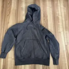 GU ダークグレー フード付きパーカー