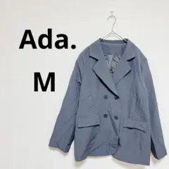 Ada. エイダ ダブルテーラードジャケット グレー Mサイズ 肩パッド有