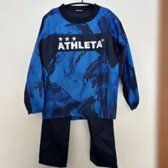 美品ATHLETA ピステ上下セット 迷彩柄　140センチ