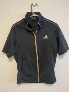 adidas 黒 ジップアップジャージ