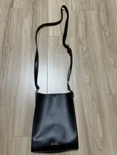 【CLEL】合皮スクエアショルダーバッグ ネックポーチ