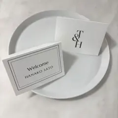 【裏面イニシャル入り】結婚式 席札 クラシカルフレーム ペーパーアイテム