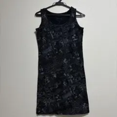 Disney ミッキー柄 ノースリーブワンピース M