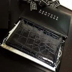 新品✨高級名刺入れ　カードケース　パスケース　ビジネス　メンズ　黒革調