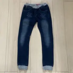 DADDY OH DADDY デニム風ダークブルーパンツ