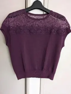 美品✨Ritsuko Shirahama パープル ノースリーブ トップス - メルカリ