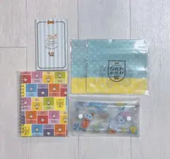 なにわのにわ なにわ男子 付箋セット リングノート ペンケース ジップバッグ2つ