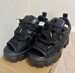 axes femme 厚底スポーツサンダル ブラックのサムネイル