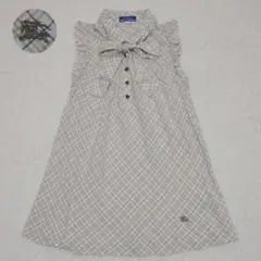 バーバリーブルーレーベル ノバチェック チュニック ボウタイ 2way