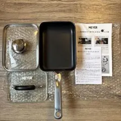 【新品未使用】マイヤー (MEYER) 蓋付エッグパン & プレス セットのサムネイル