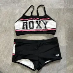 値下げ　ROXY セパレート水着 140サイズ 黒/白/ピンク