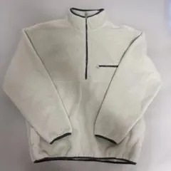 WEGO ボアハーフジップフリース M アイボリー