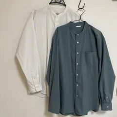 GU バンドカラーシャツ XL 2枚セット 長袖