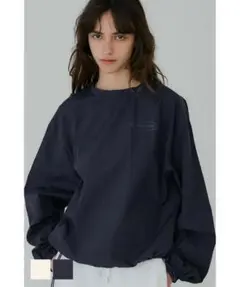 NEW YORK ロゴ ナイロン プルオーバー シャカシャカ素材　coca Mのサムネイル