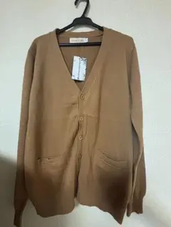 ブラウン Vネック スクール カーディガン 高校生　制服