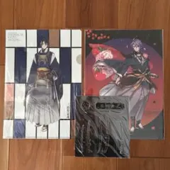 刀剣乱舞 京のかたな 歌仙兼定／三日月宗近 クリアファイル 2枚、シールセット