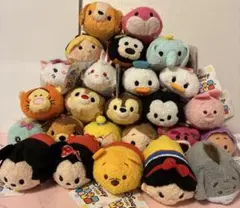 ツムツムぬいぐるみ、ディズニーストア、72個セット、新品タグ付き 