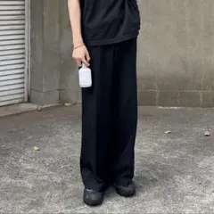 90's vintage スラックス ツータック スラックス　黒　ヴィンテージ