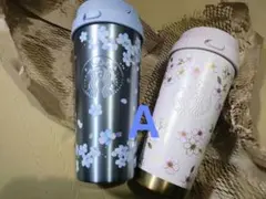 スタバ　SAKURA2026ステンレスTOGOボトル　ブルー&ピンクベージュ