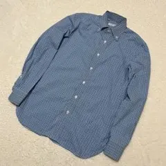 Errico Formicola チェックタブカラー　ボタンダウンドレスシャツ