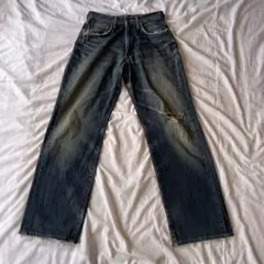 EDWIN 505 自然ダメージストレートデニムパンツ W28 L34