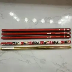 鉛筆 5本セット（日能研のロゴ入り鉛筆含む）