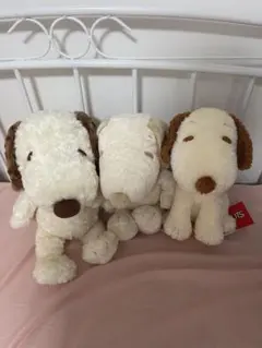 犬のぬいぐるみ 3体セット