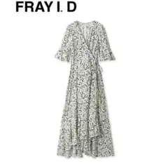 未使用【FRAYI'D】ヴィスコースプリントカシュクールワンピ　フレイアイディー