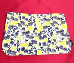 ムーミン柄ポーチB5サイズくらい　marblesub　リンネル 付録