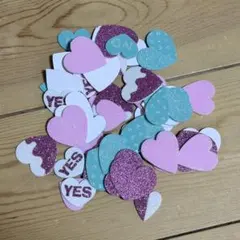 ハートの立体シール