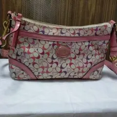 最終値下げ☆COACH★ピンク★限定ハートデザイン★ショルダーバッグ★ななめがけ