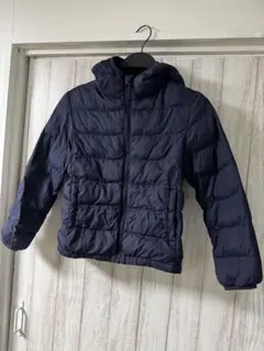 UNIQLO キッズ ダウンコート 130 ネイビー