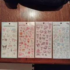 サンリオ　ステッカー　4枚　カミオジャパン　未使用