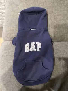 GAP フード付きネイビー犬服
