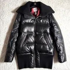 美品 ダブルスタンダードクロージング ラムレザー ダウンジャケット ロングのサムネイル